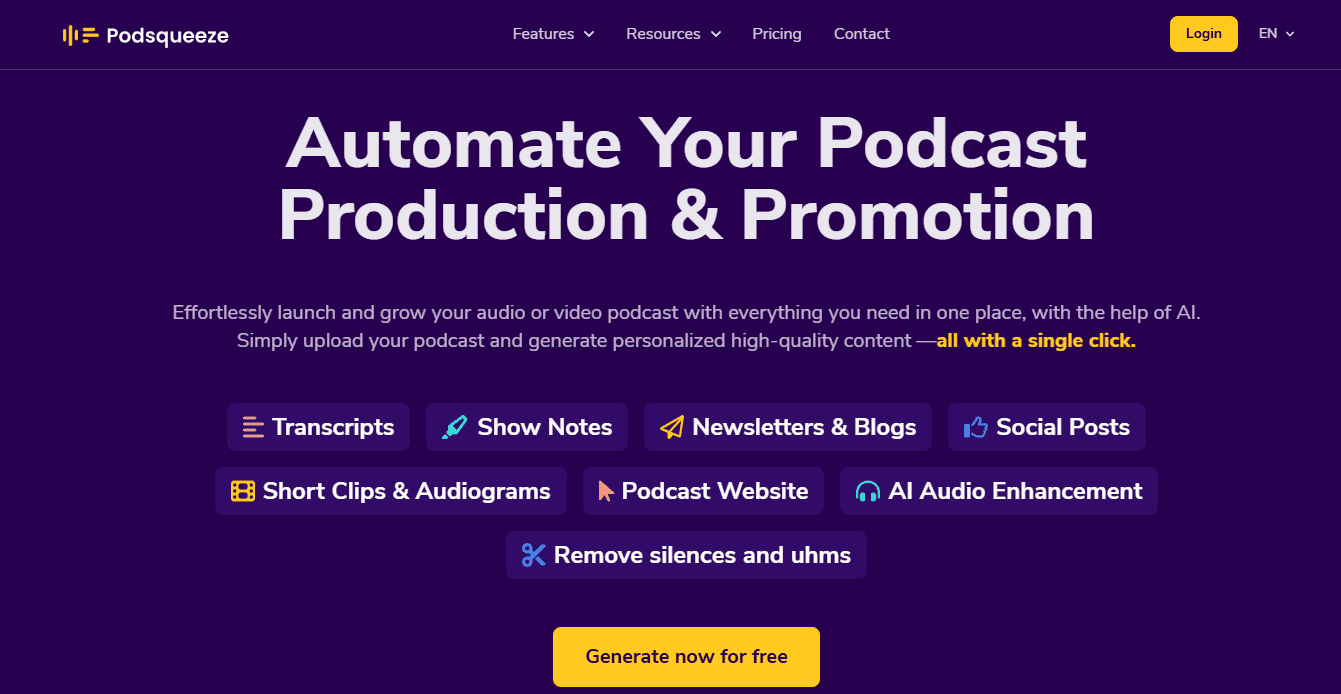Create Professional Podcasts Easily with PodSqueeze: The Ultimate Solution for Podcasters