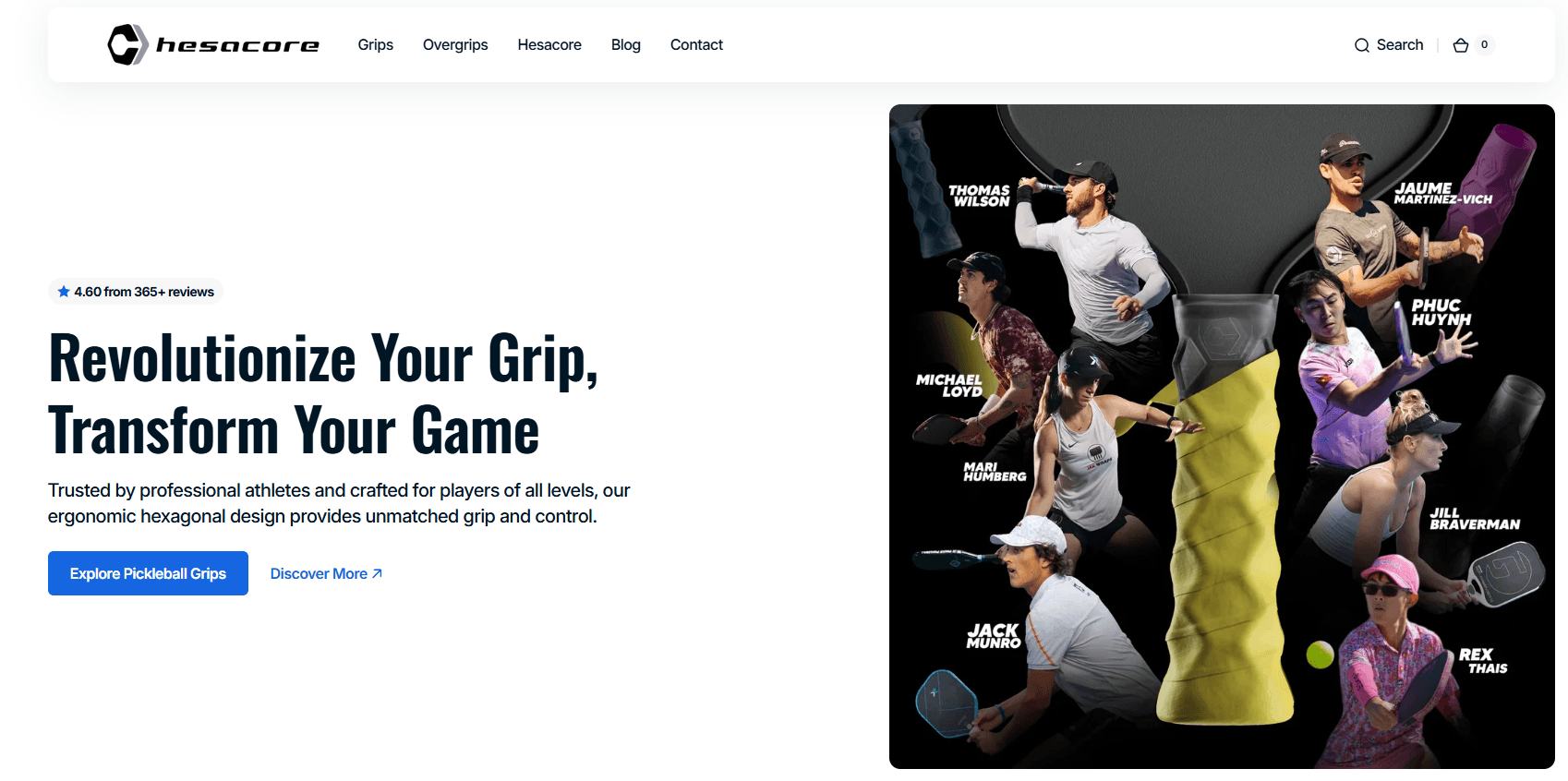 Hesacore Grip – The Ultimate Game-Changer for Pickleball, Tennis & Padel Players